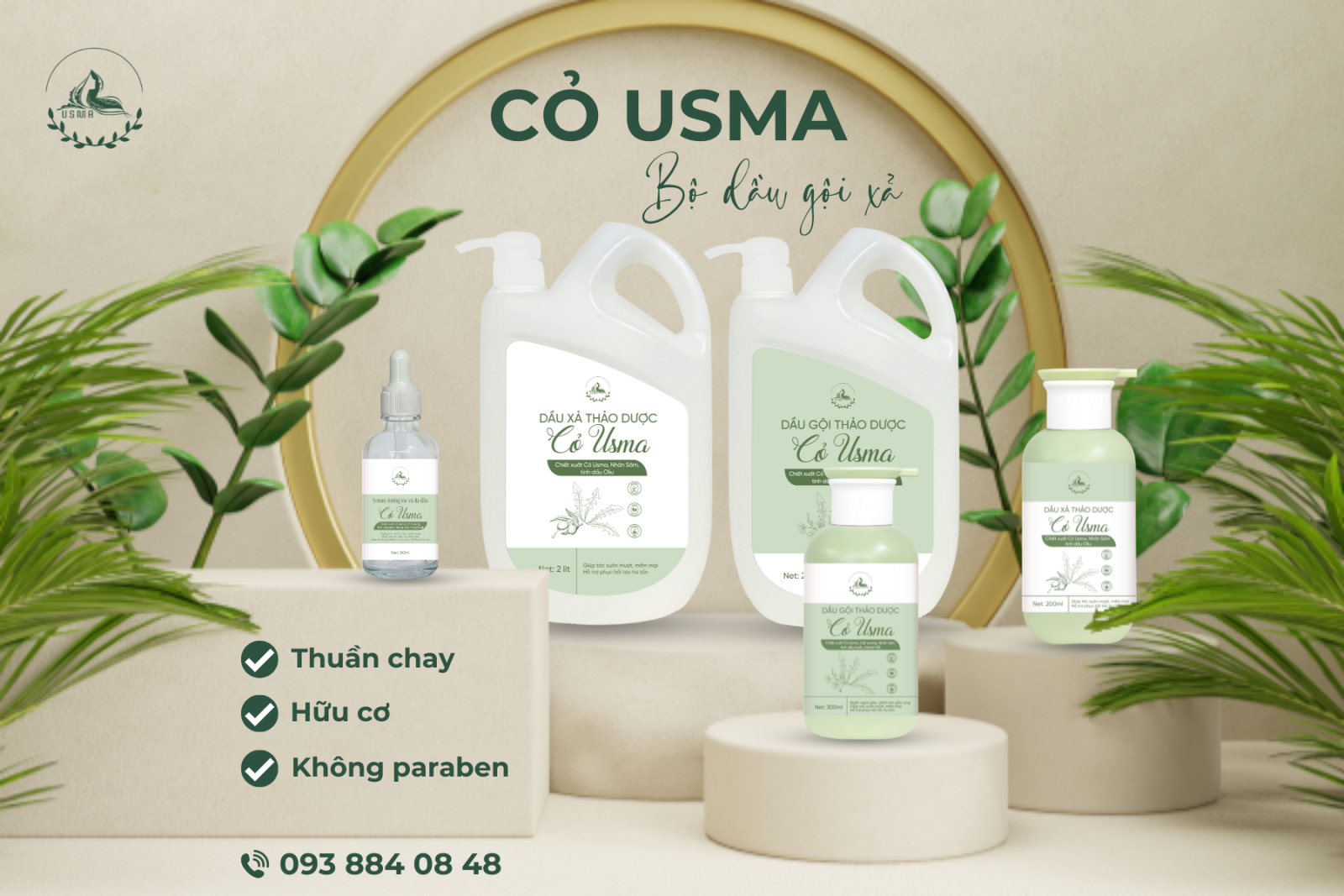 Dầu Gội Thảo Dược Cỏ Usma